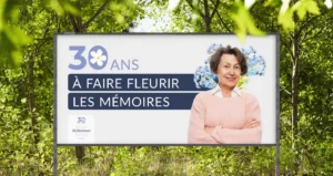 billboard 30 e anniversaire Société Alzheimer
