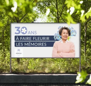 billboard 30 e anniversaire Société Alzheimer