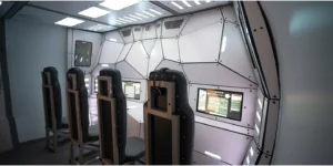 L'intérieur du mission cosmo au Cosmodôme