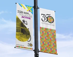 Oriflamme ville Terrebonne 350e